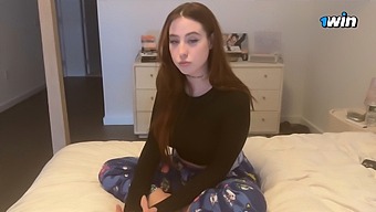 Hot College Redhead Has Sex With Stepson Before Class.